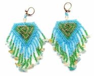 handmade beaded earrings - Labyrinth
