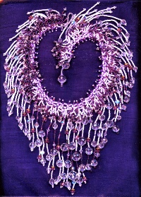 Necklace - Hot Pink Fuzzy
