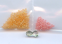 golden harvest beaded earrings kit