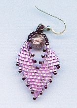 Beaded earring kit - Amethyst Destiny