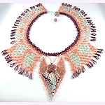 hand made fine art necklace, Autumn Goddess  Patricia C Vener