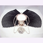hand made fine art necklace Lace Me Up  2008, Patricia C Vener